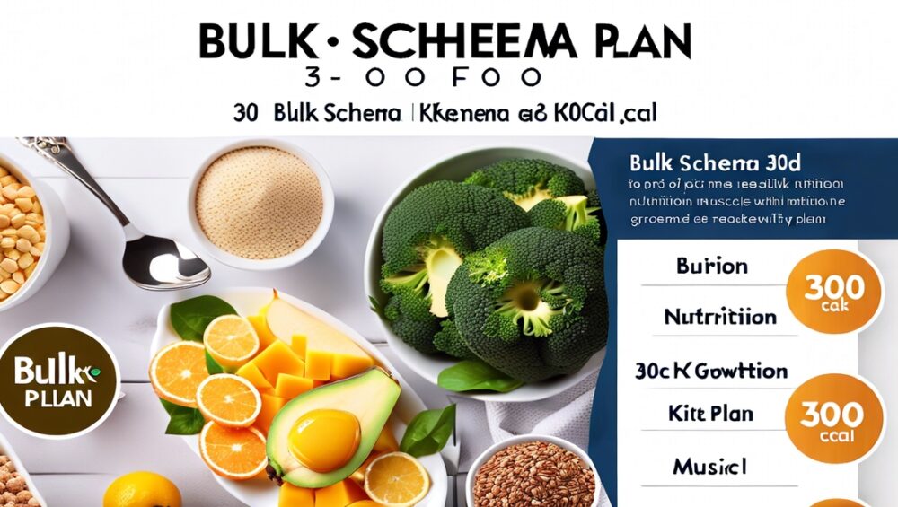 Bulk Schema 3000 kcal: Effectief voedingsschema voor spiergroei